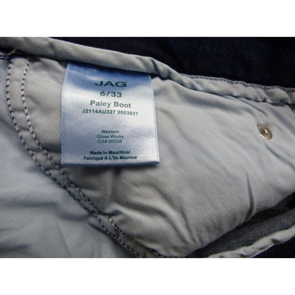 JAG Jeans Paley Pull-On Bootcut Jeans, Size 6, Dark Wash - Picture 8 of 11